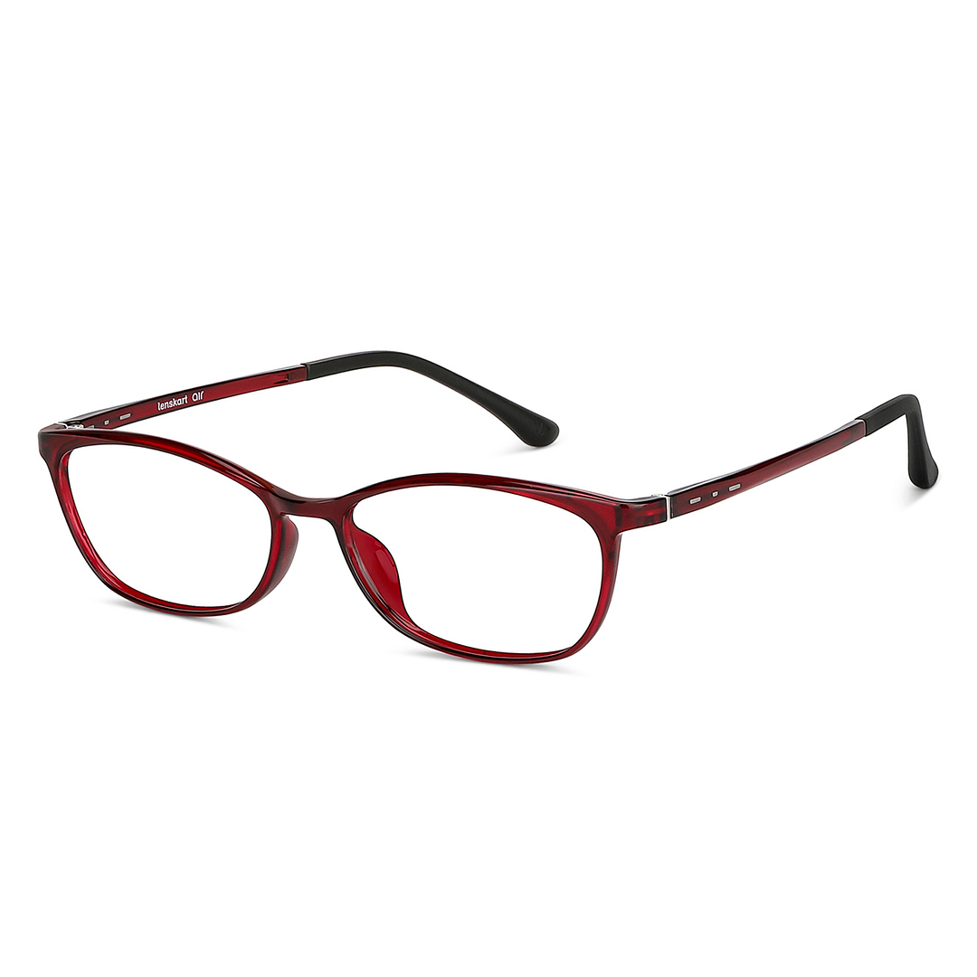 Lenskart Air Online Red Full Rim Cat Eye right side