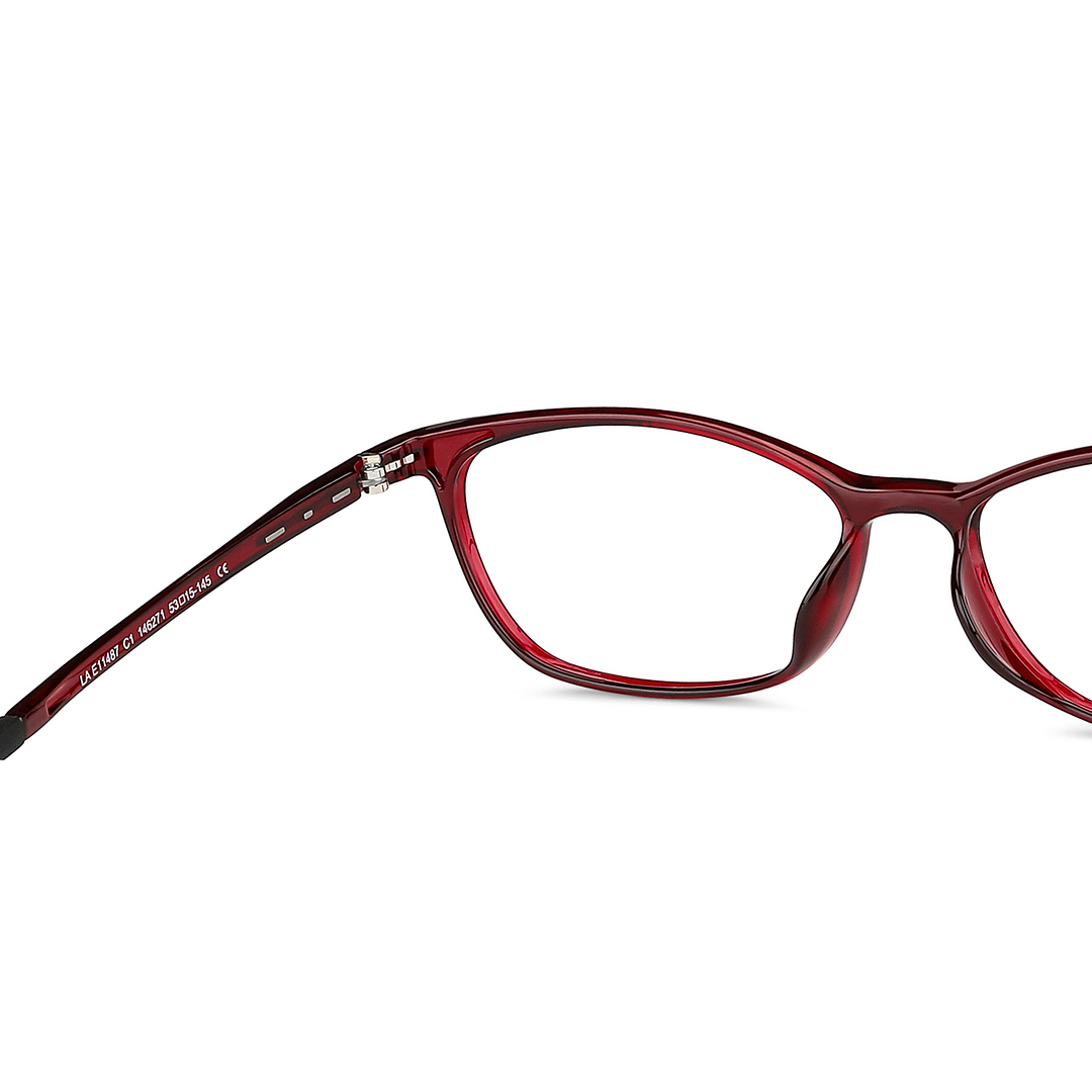 Lenskart Air Online Red Full Rim Cat Eye right side