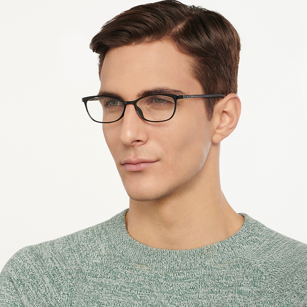 Lenskart Air Online Black Full Rim Cat Eye right side