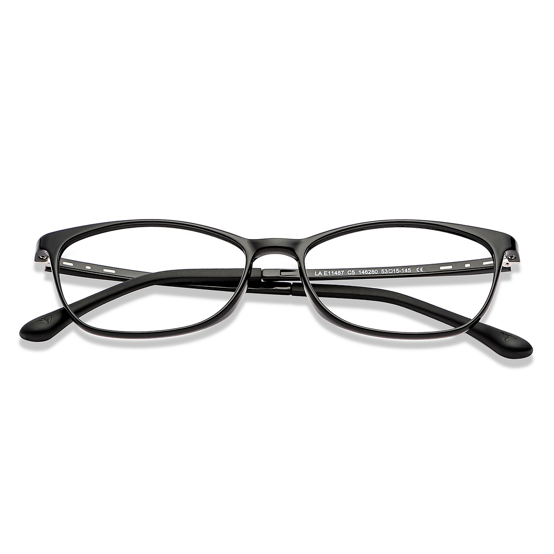 Lenskart Air Online Black Full Rim Cat Eye left side
