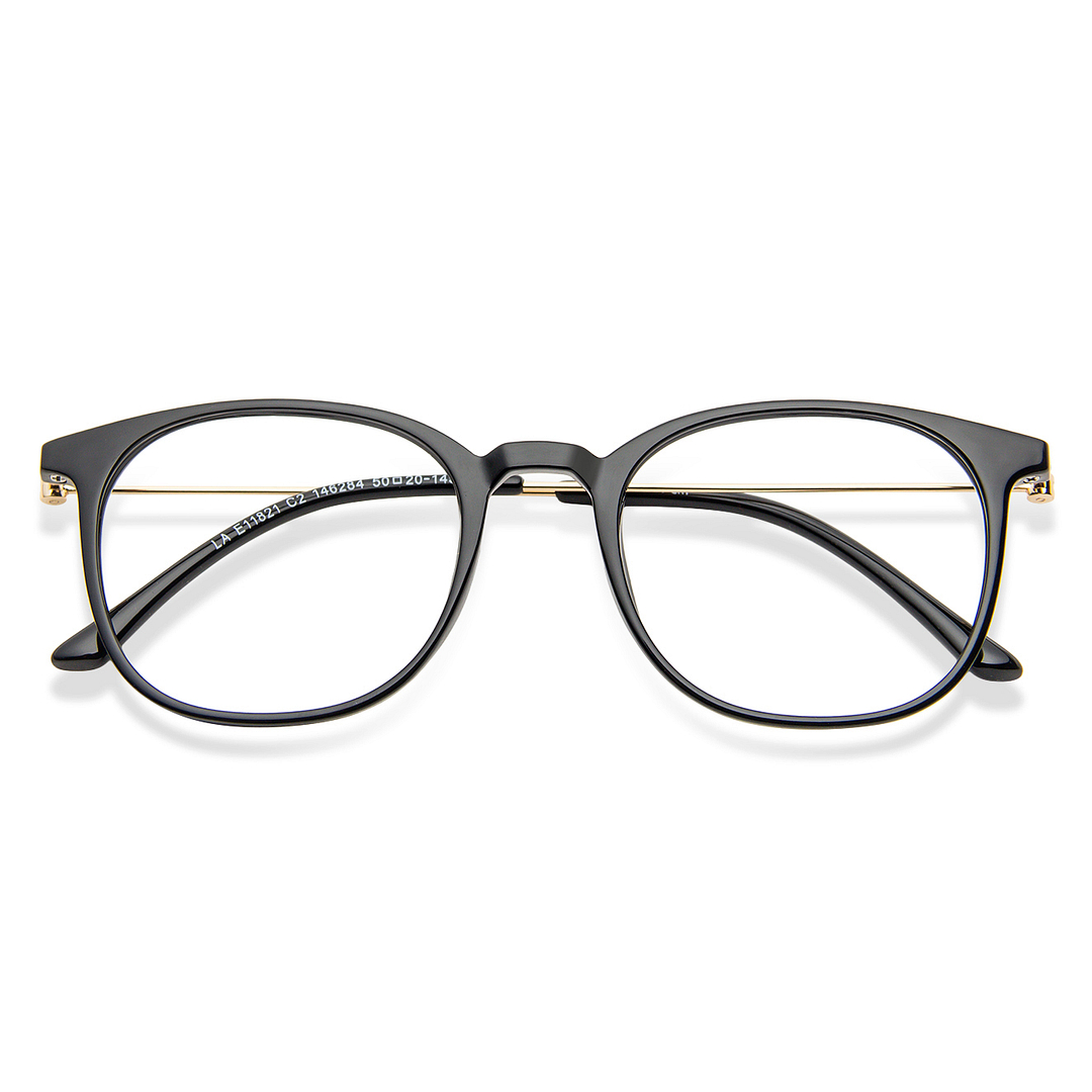 Lenskart Air Online Black Full Rim Round left side
