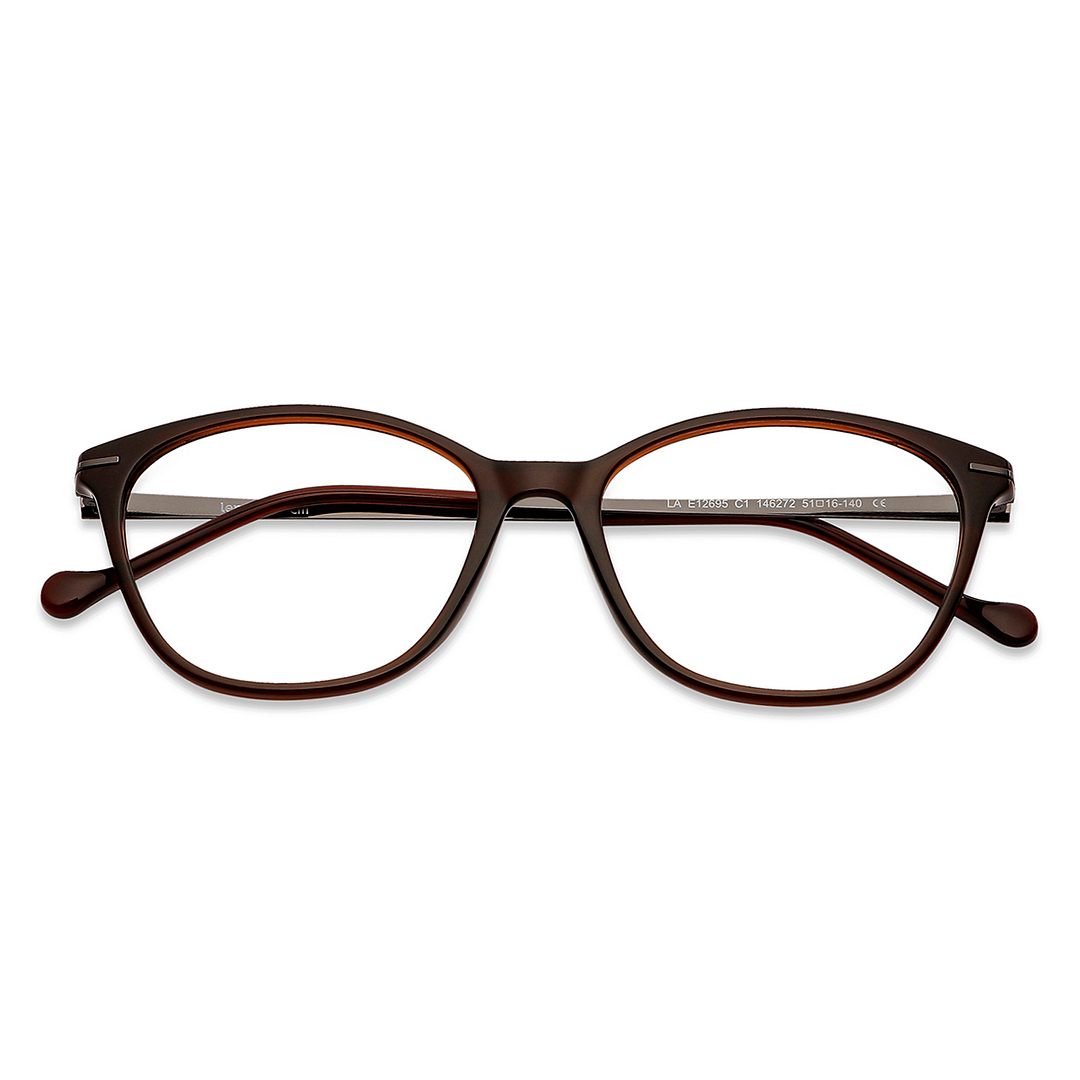 Lenskart Air Online Light Brown Full Rim Cat Eye left side