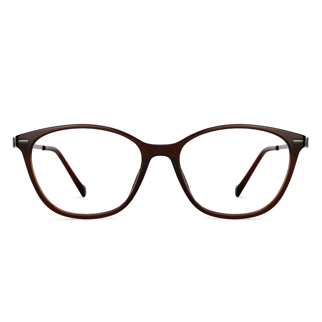 Lenskart Air Online Light Brown Full Rim Cat Eye left side