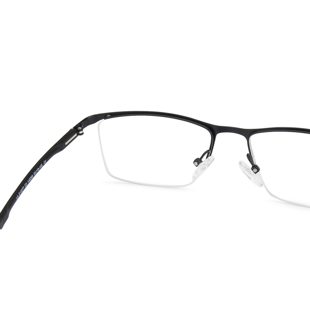 Lenskart Air Online Black Half Rim Rectangle left side