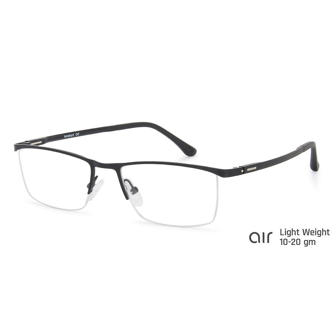 Lenskart Air Online Black Half Rim Rectangle right side