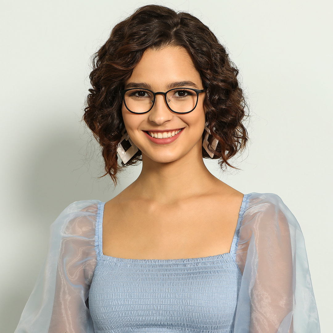 Lenskart Air Online Black Full Rim Cat Eye right side