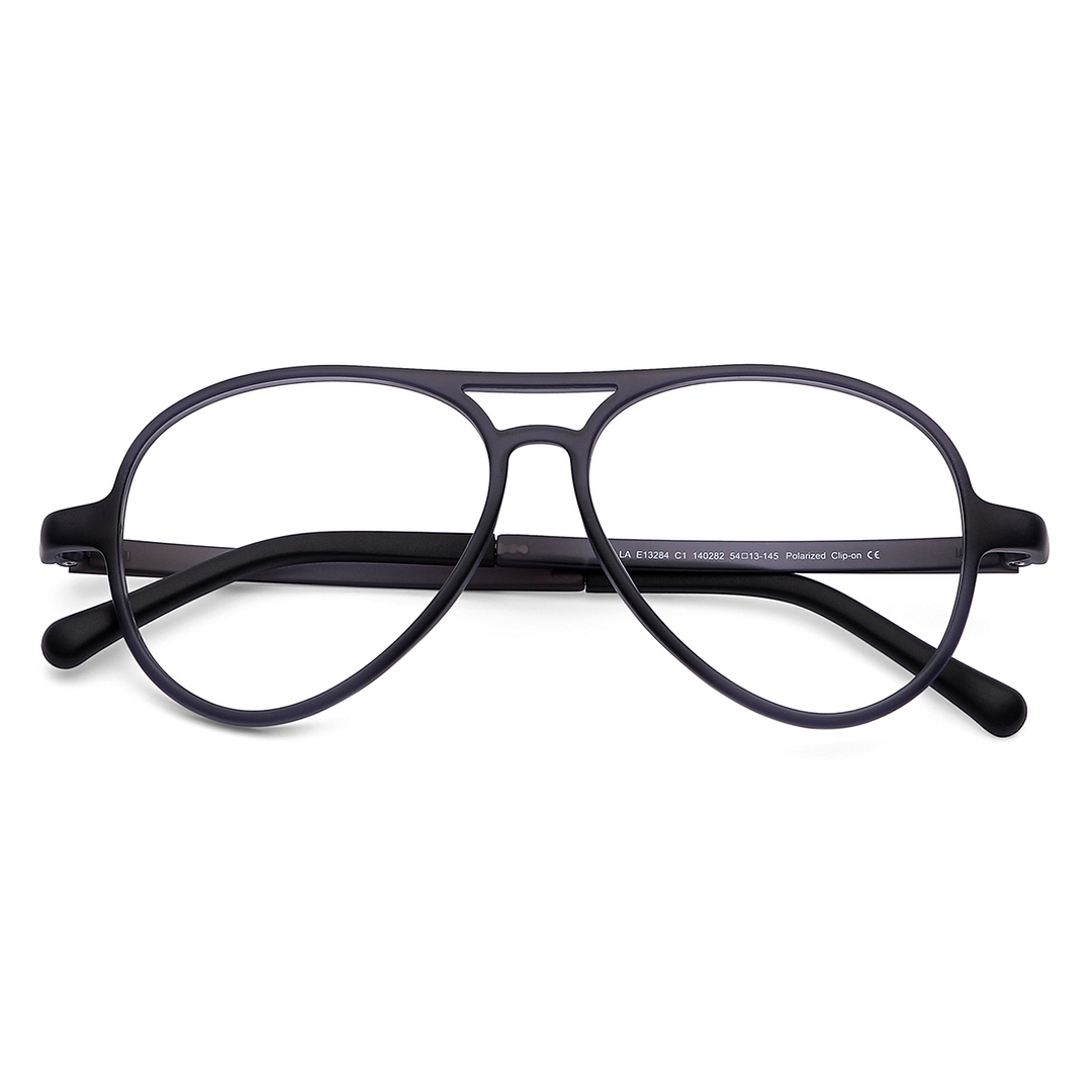 Lenskart Air Online Light Gray Full Rim Aviator right side