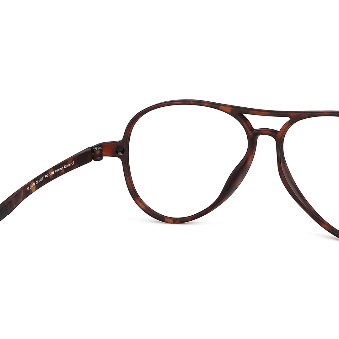 Lenskart Air Online Light Brown Full Rim Aviator right side