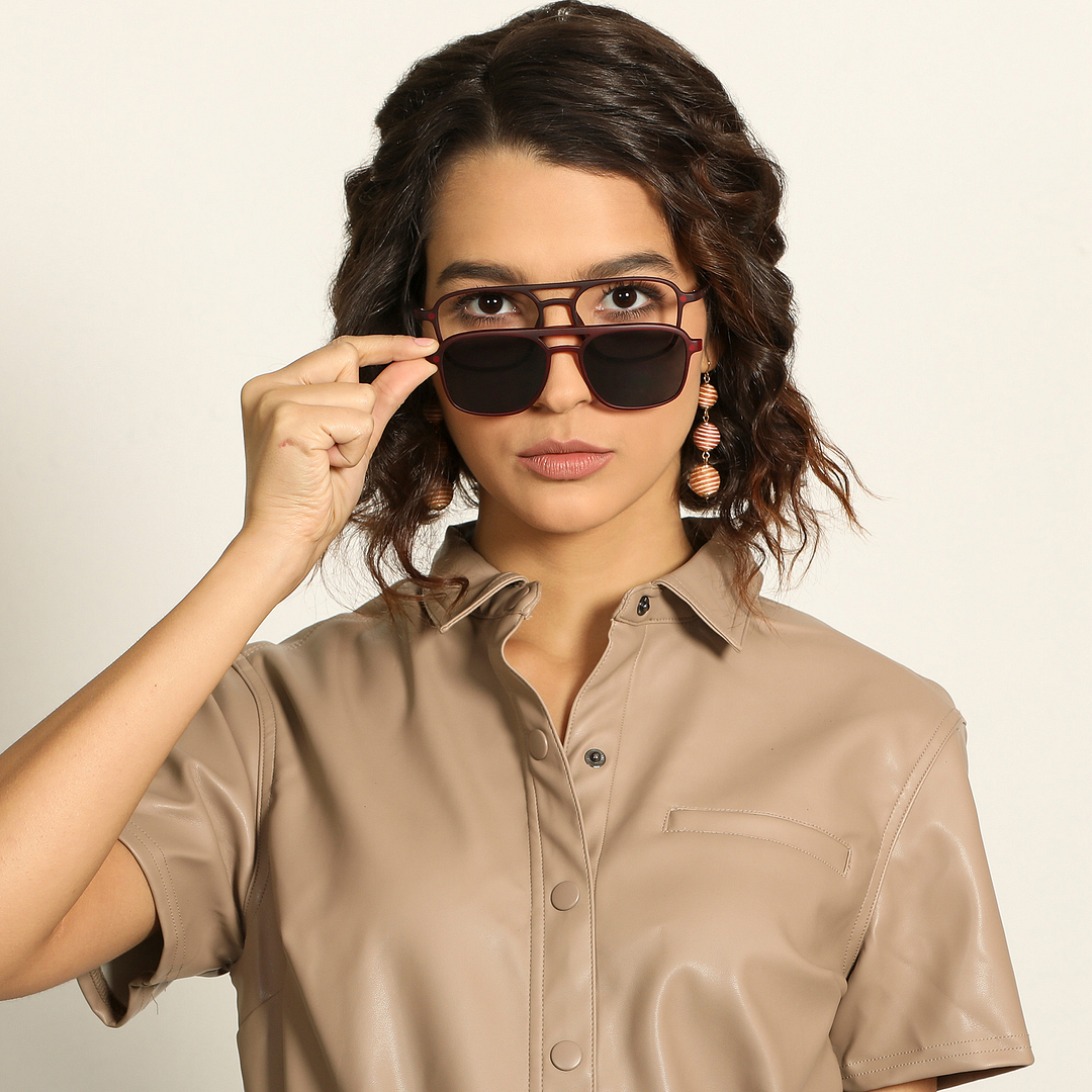 Lenskart Air Online Red Full Rim Square right side