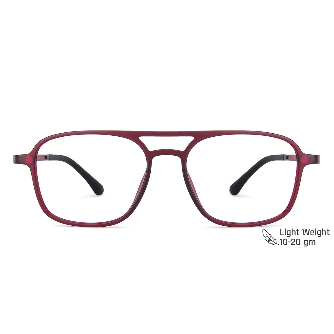 Lenskart Air Online Red Full Rim Square left side