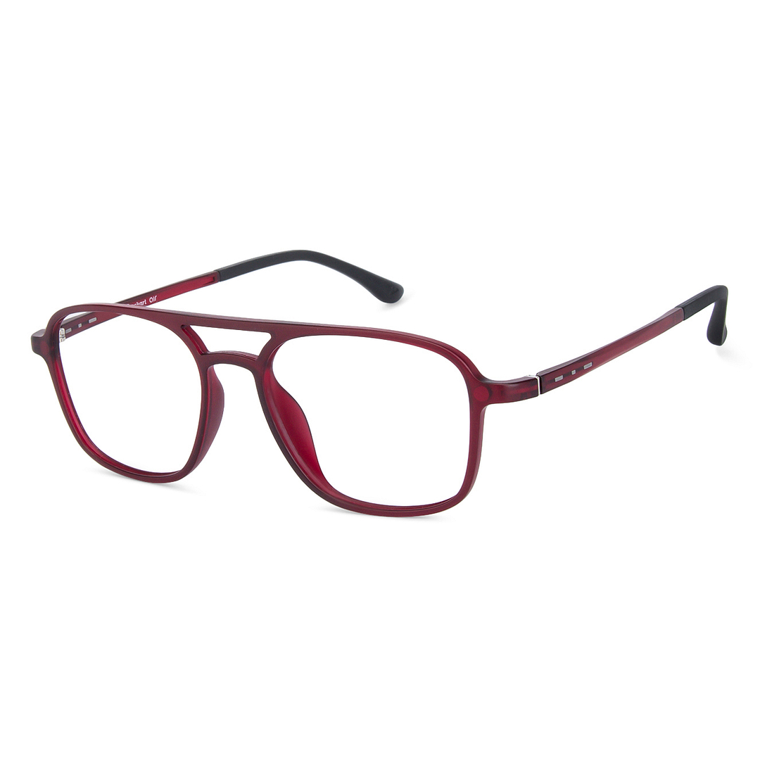 Lenskart Air Online Red Full Rim Square left side