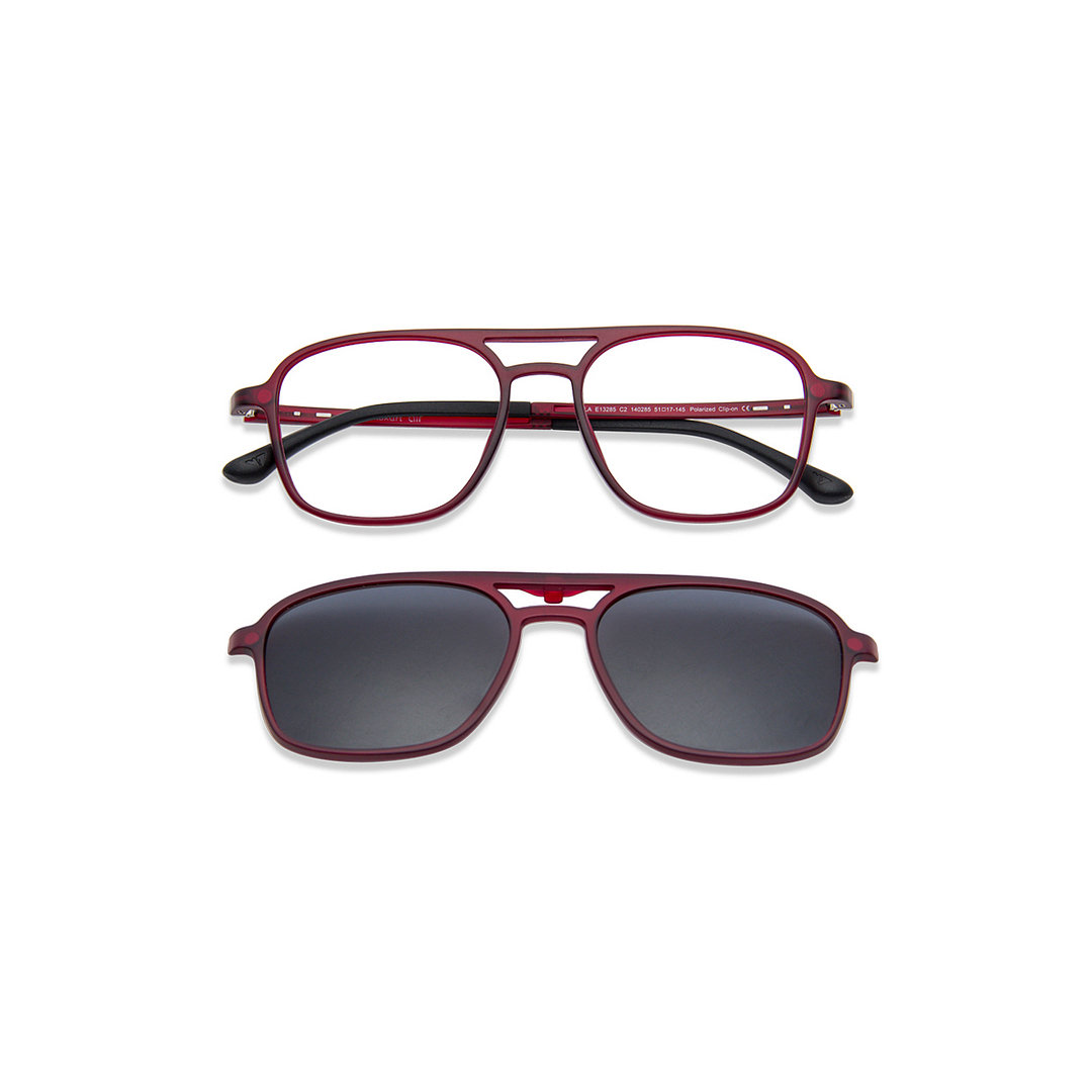 Lenskart Air Online Red Full Rim Square left side