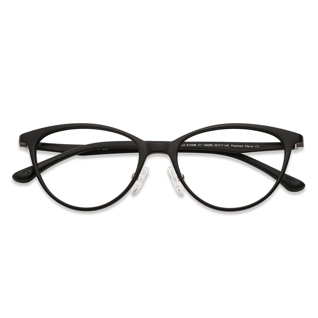 Lenskart Air Online Black Full Rim Cat Eye left side
