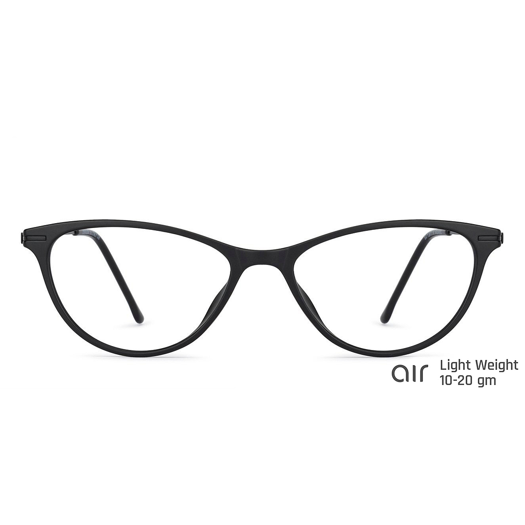 Lenskart Air Online Black Full Rim Cat Eye left side