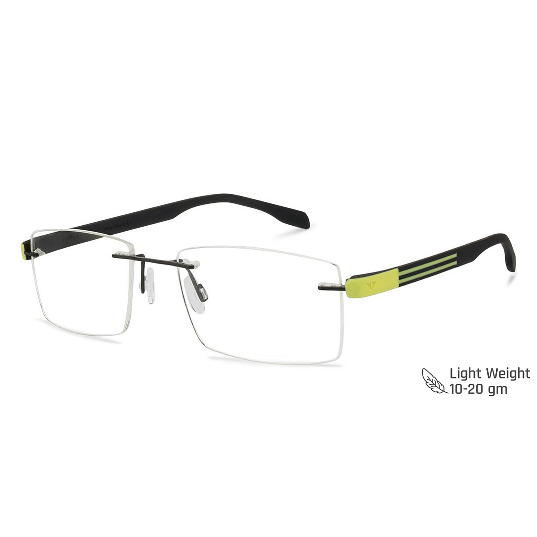 Lenskart Air Online Black Rimless Rectangle right side