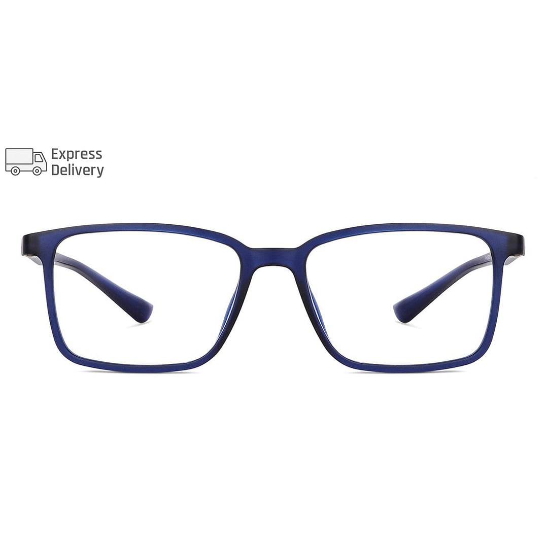 Lenskart BLU Screen Glasses Blue Block Zero Power Screen Glasses : Navy Blue Full Rim Rectangle Lenskart Blu LB E13737-C2 right side