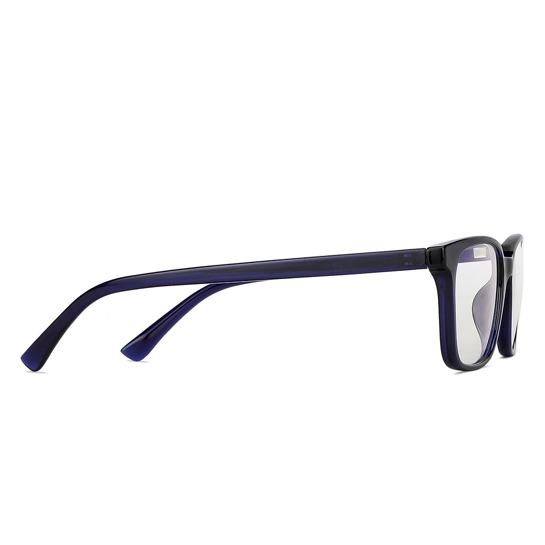Lenskart BLU Screen Glasses Blue Block Zero Power Screen Glasses: Blue Full Rim Rectangle Lenskart BLU LB E14067-C3 left side