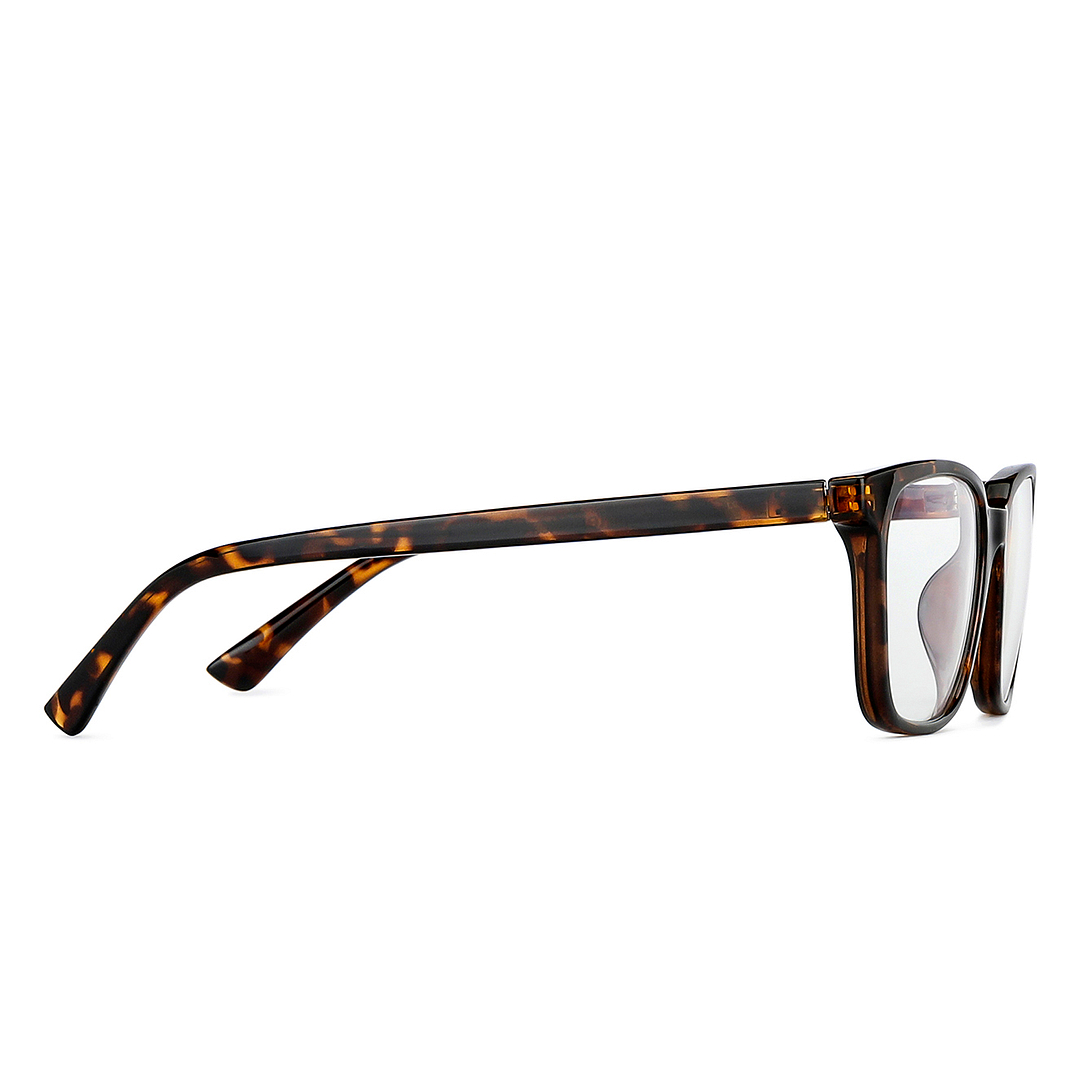 Lenskart BLU Screen Glasses Blue Block Zero Power Screen Glasses: Tortoise Full Rim Rectangle Lenskart BLU LB E14067-C6 left side