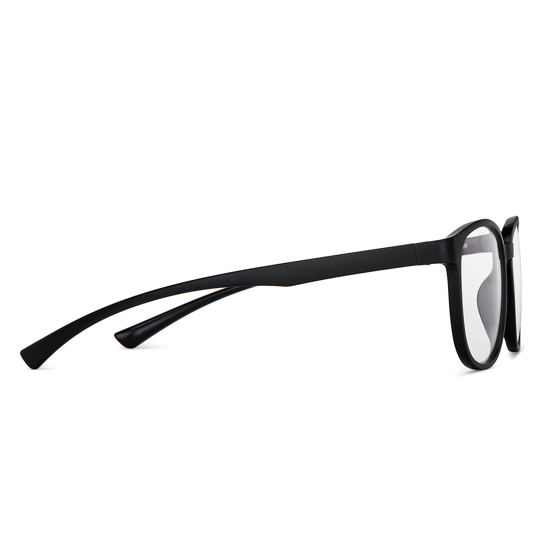 Lenskart BLU Screen Glasses Blue Block Zero Power Screen Glasses : Black Full Rim Square Lenskart Blu LB E14284-C1 left side
