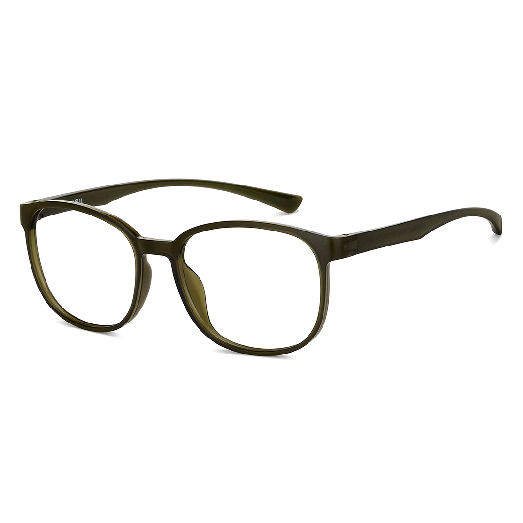 Lenskart BLU Screen Glasses Blue Block Zero Power Screen Glasses : Green Full Rim Square Lenskart BLU LB E14284-C2 right side