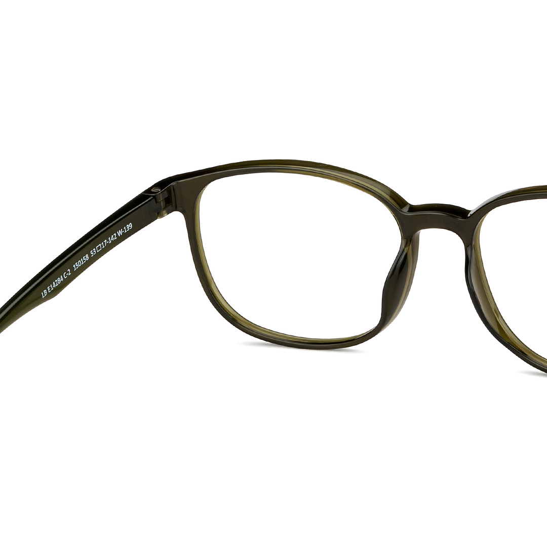 Lenskart BLU Screen Glasses Blue Block Zero Power Screen Glasses : Green Full Rim Square Lenskart BLU LB E14284-C2 right side