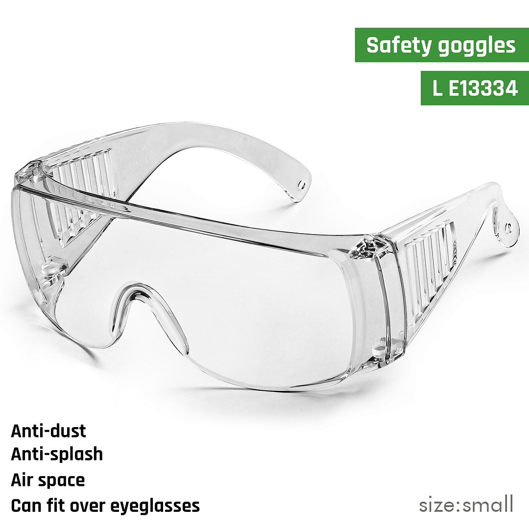 Lenskart Safety Goggles Transparent Half Rim Square  Size-132  Lenskart Safety Goggles L E13334 C1 left side