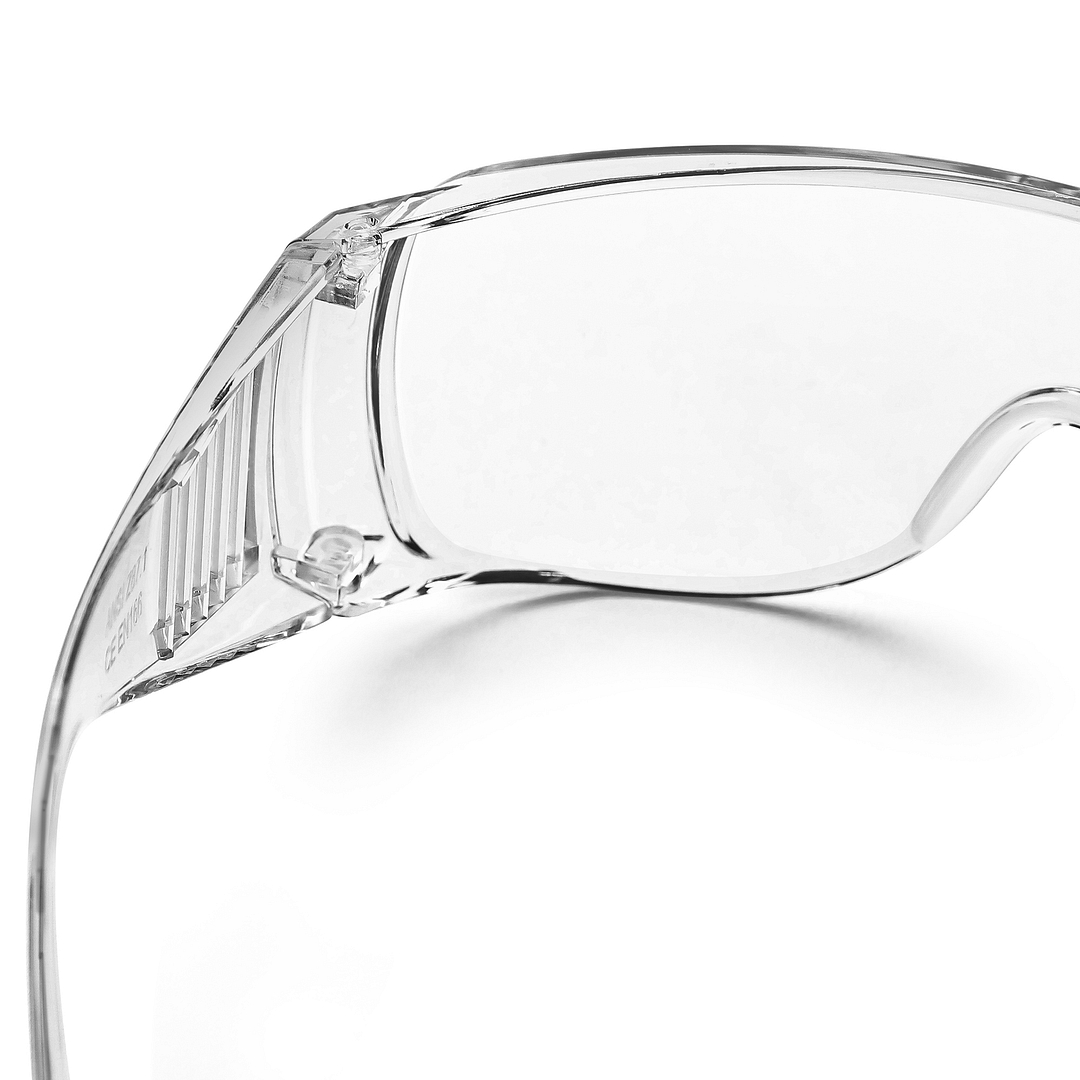 Lenskart Safety Goggles Transparent Half Rim Square  Size-132  Lenskart Safety Goggles L E13334 C1 right side