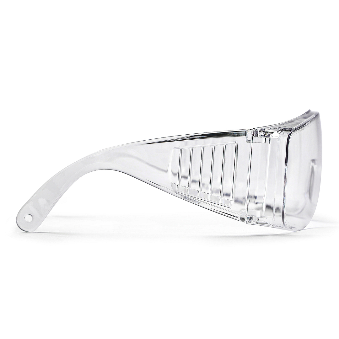 Lenskart Safety Goggles Transparent Half Rim Square  Size-132  Lenskart Safety Goggles L E13334 C1 left side