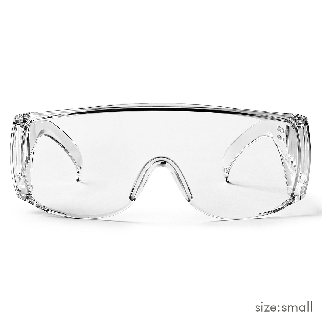 Lenskart Safety Goggles Transparent Half Rim Square  Size-132  Lenskart Safety Goggles L E13334 C1 left side