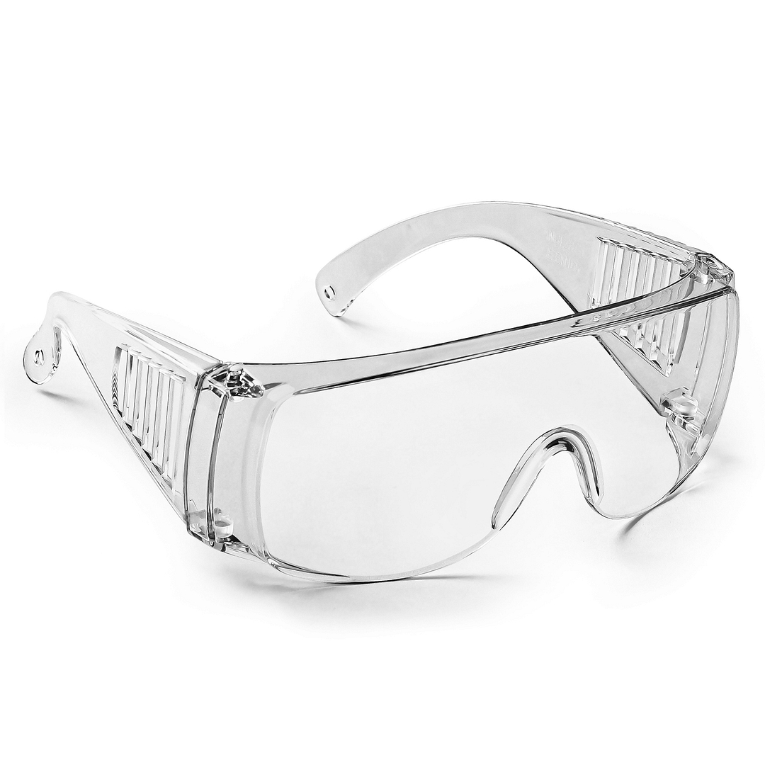 Lenskart Safety Goggles Transparent Half Rim Square  Size-132  Lenskart Safety Goggles L E13334 C1 right side