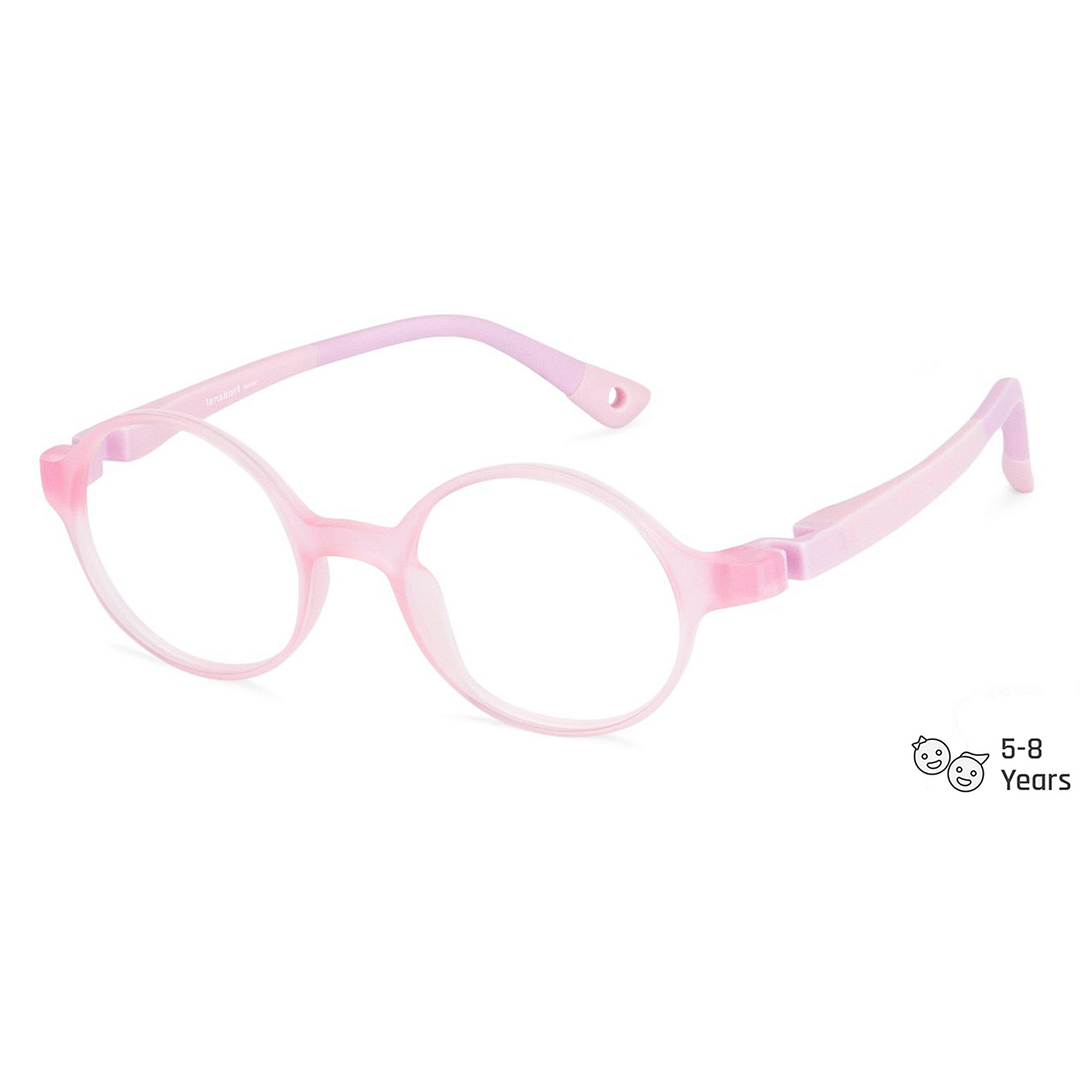 Hooper Online Pink Transparent Full Rim Round right side