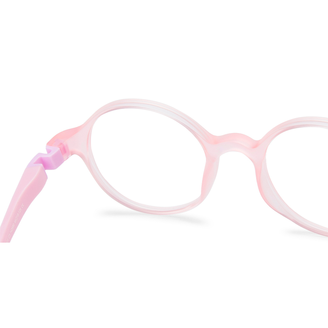 Hooper Online Pink Transparent Full Rim Round left side
