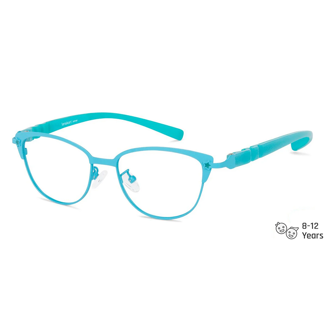 Hooper Online Sky Blue Full Rim Cat Eye left side