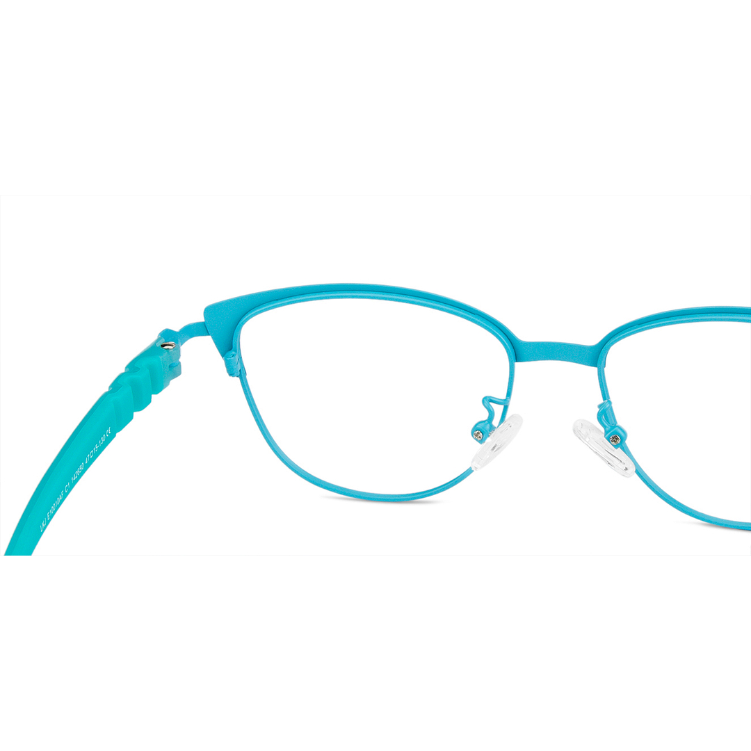 Hooper Online Sky Blue Full Rim Cat Eye left side