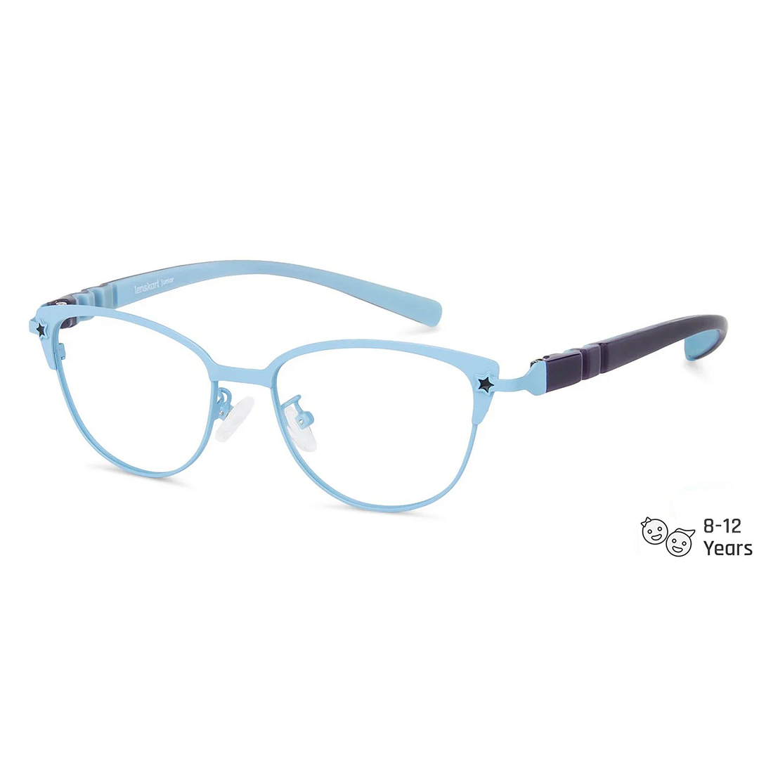 Hooper Online Sky Blue Full Rim Cat Eye left side