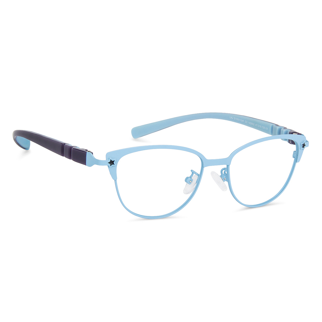 Hooper Online Sky Blue Full Rim Cat Eye left side