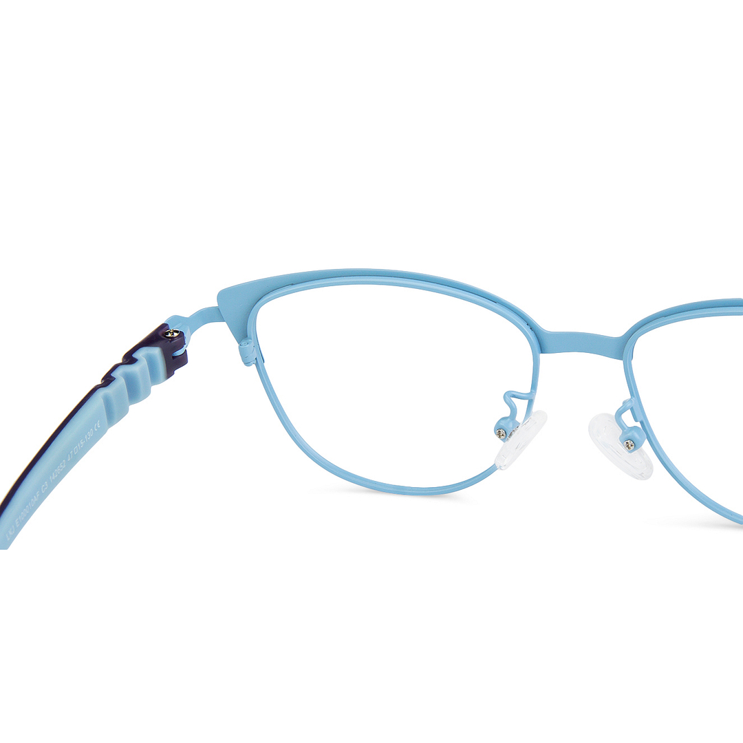 Hooper Online Sky Blue Full Rim Cat Eye left side