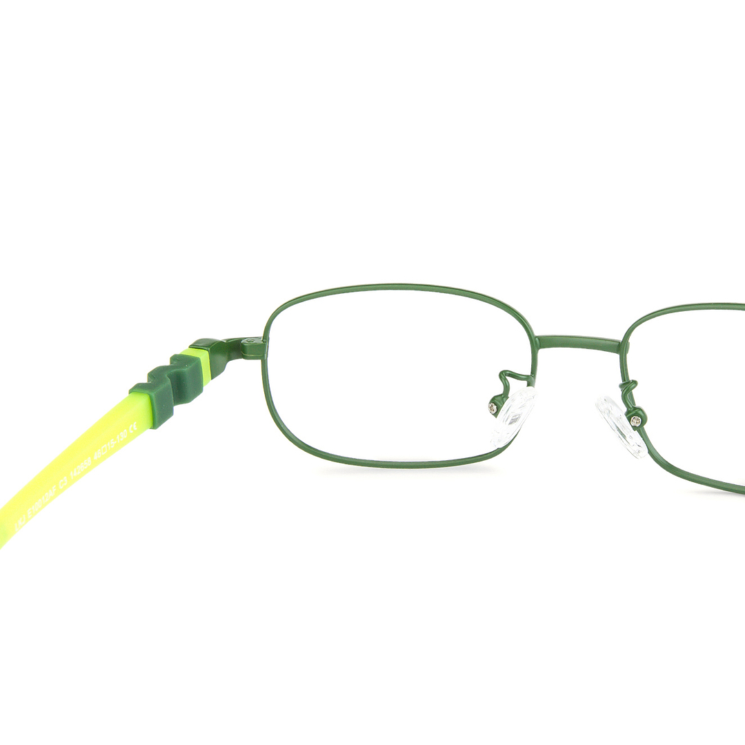 Hooper Online Green Full Rim Rectangle left side