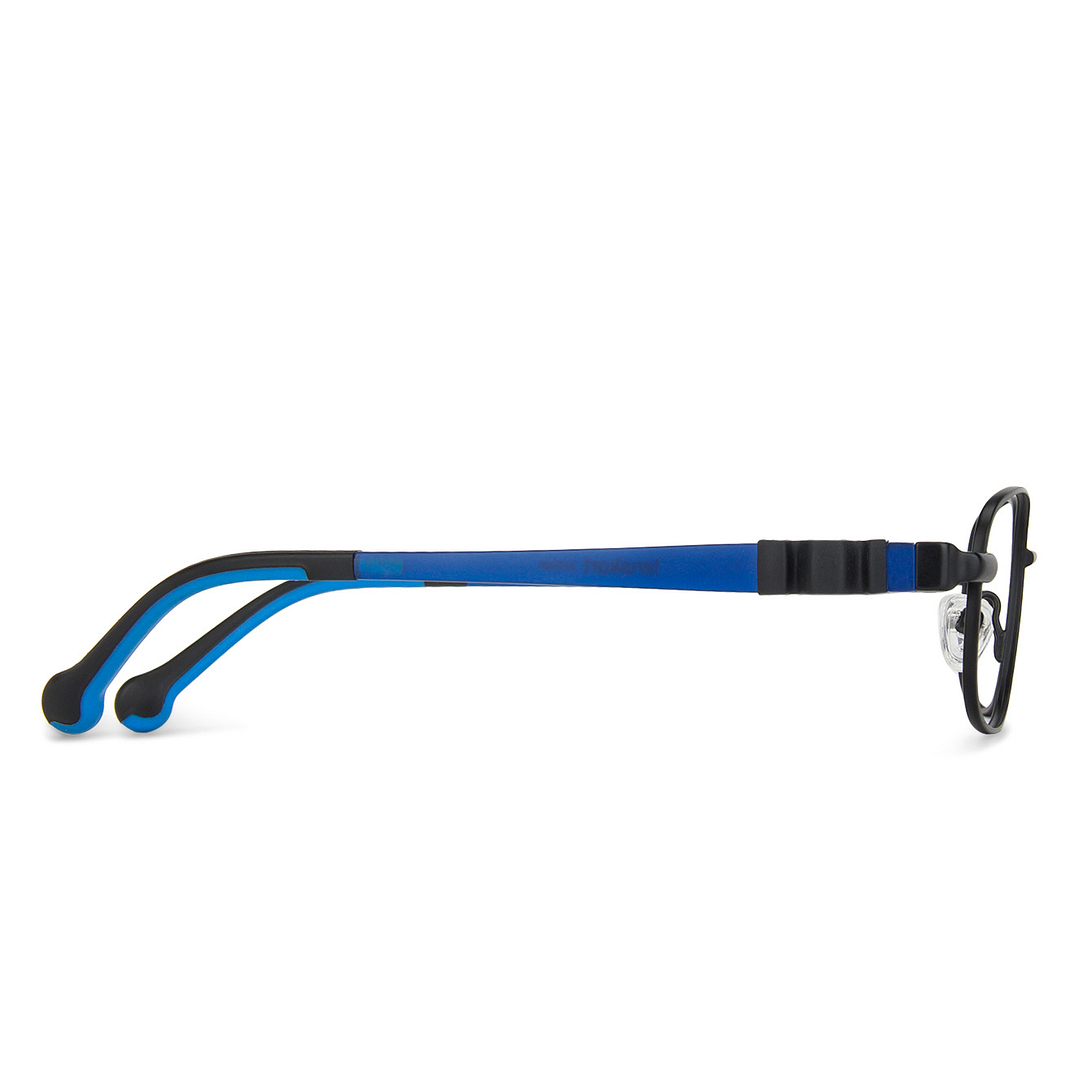 Lenskart Junior Computer Glasses Blue-Block Kids Computer Glasses: Black Blue Full Rim Rectangle Kids  8-12 yrs  Lenskart Junior LKJ E10012CE-C1 right side