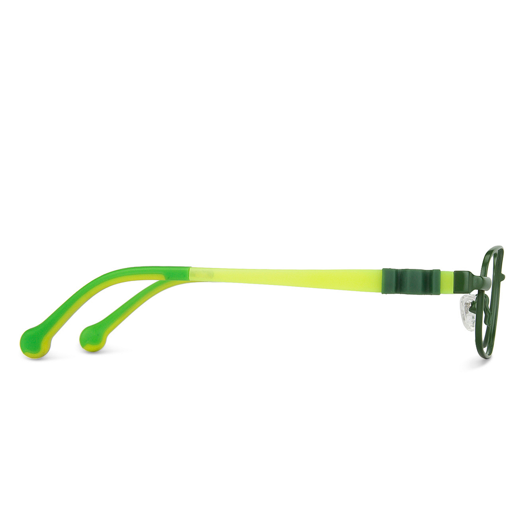Lenskart Junior Computer Glasses Blue-Block Kids Computer Glasses: Green Full Rim Rectangle Kids  8-12 yrs  Lenskart Junior LKJ E10012CE-C3 right side