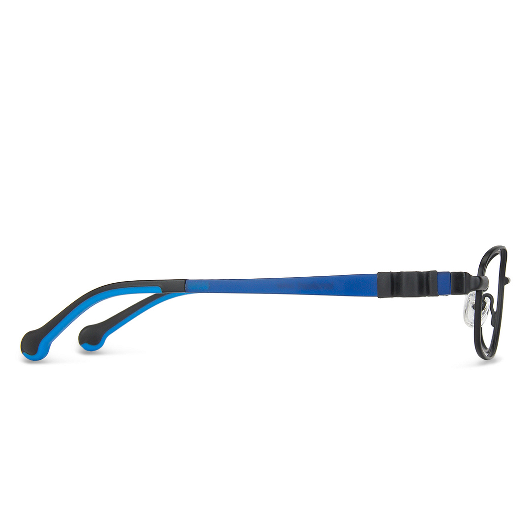 Lenskart Junior Computer Glasses Blue-Block Kids Computer Glasses: Black Blue Full Rim Rectangle Kids  8-12 yrs  Lenskart Junior LKJ E10013CE-C2 right side