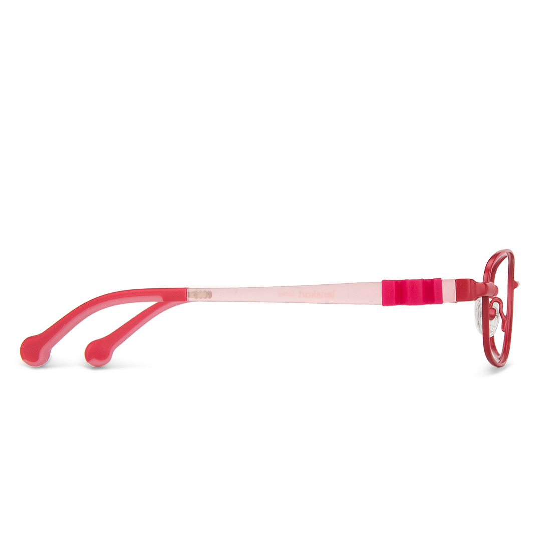 Lenskart Junior Computer Glasses Blue-Block Kids Computer Glasses: Pink Full Rim Rectangle Kids  8-12 yrs  Lenskart Junior LKJ E10013CE-C3 right side
