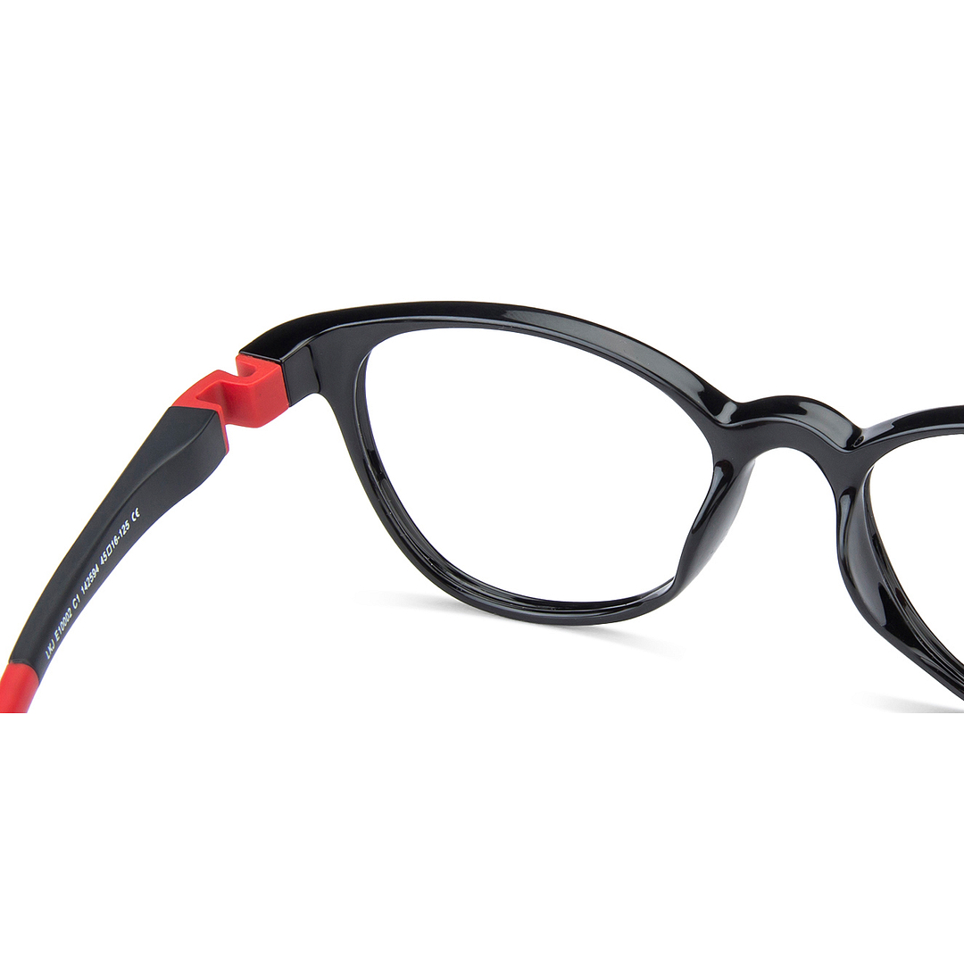 Hooper Online Black Full Rim Round left side
