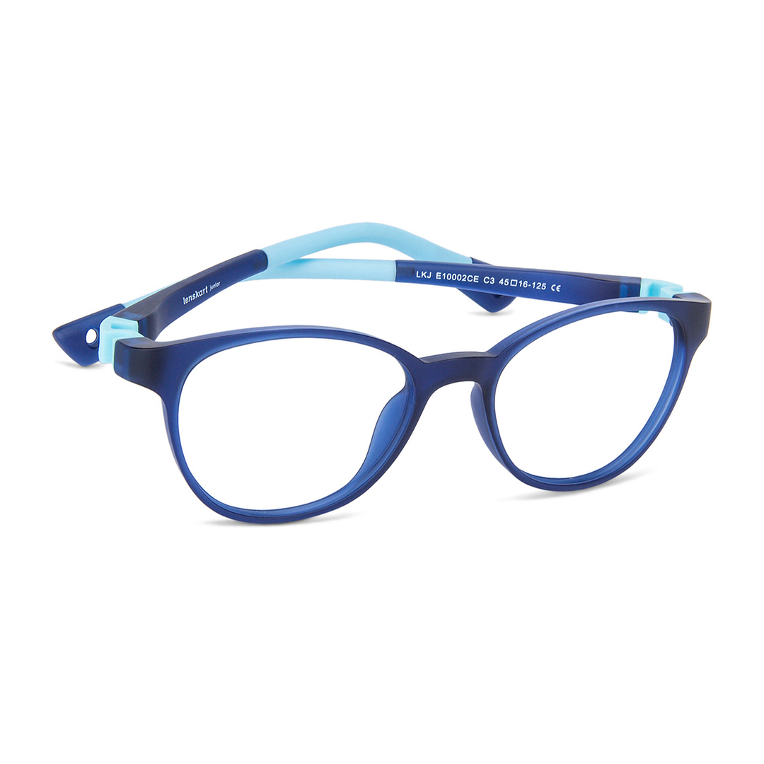 Hooper Online Blue Transparent Full Rim Round left side