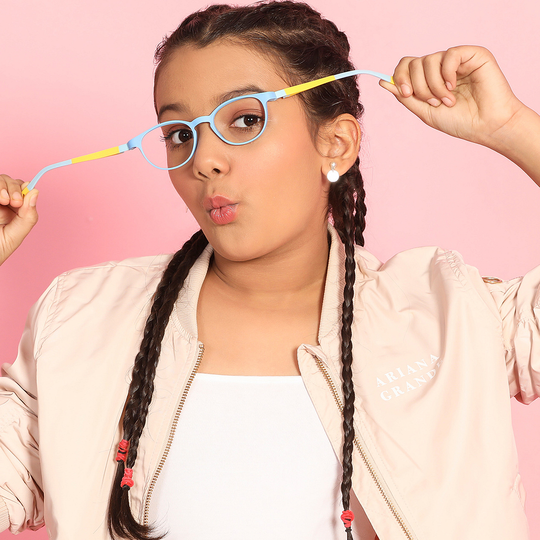 Hooper Online Sky Blue Full Rim Round left side