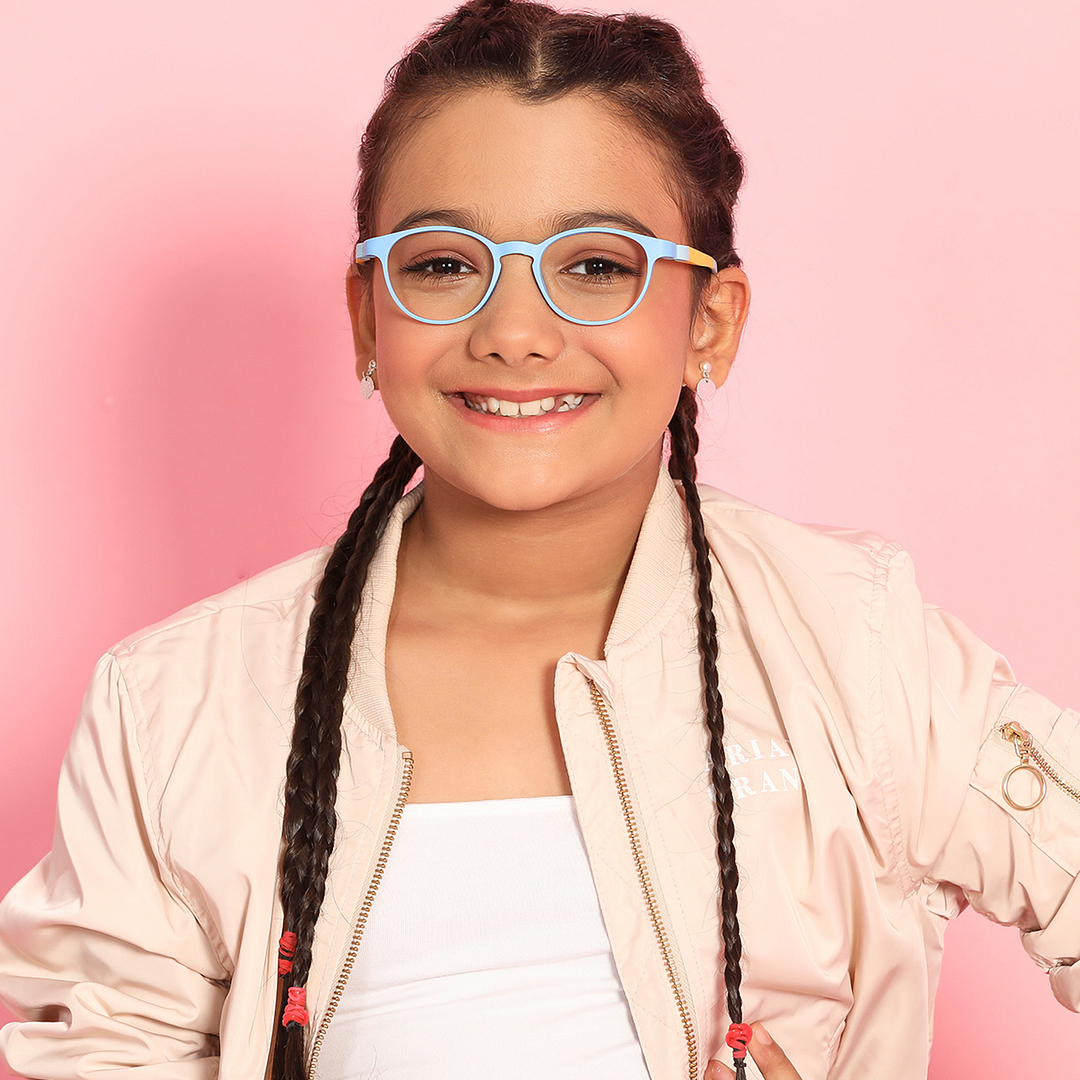 Hooper Online Sky Blue Full Rim Round left side