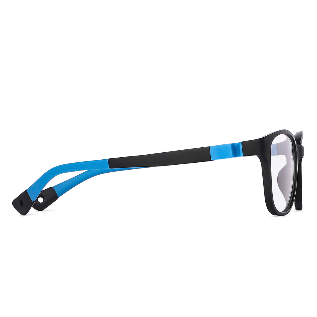Lenskart Junior Computer Glasses Blue-Block Kids Computer Glasses: Matte Black Blue Full Rim Rectangle Kids  2-5 yrs  Lenskart Junior LKJ E10004CE-C2 left side