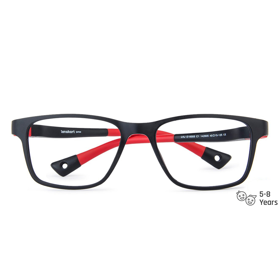 Hooper Online Black Full Rim Rectangle left side