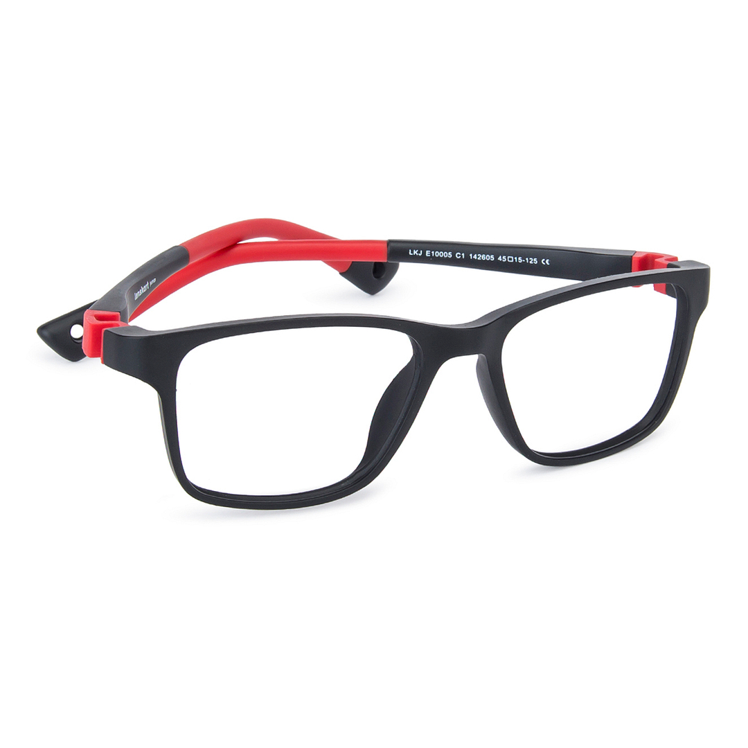 Hooper Online Black Full Rim Rectangle left side