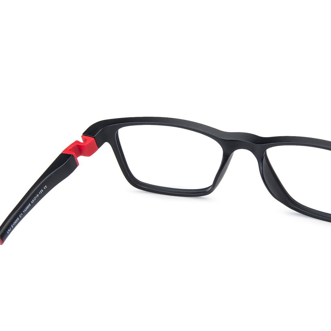 Hooper Online Black Full Rim Rectangle left side
